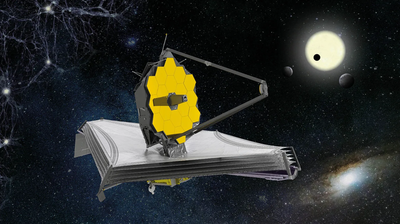 Image of the space telescope in space