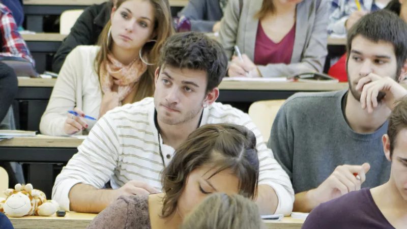 Students in a lecture