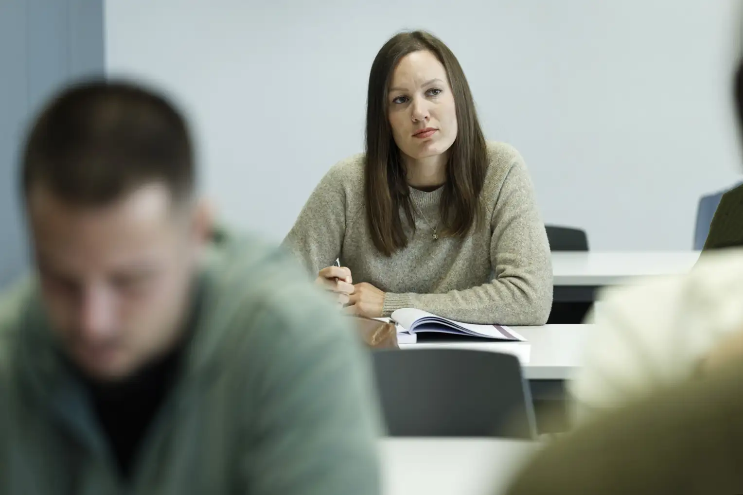 Étudiants dans une salle de classe