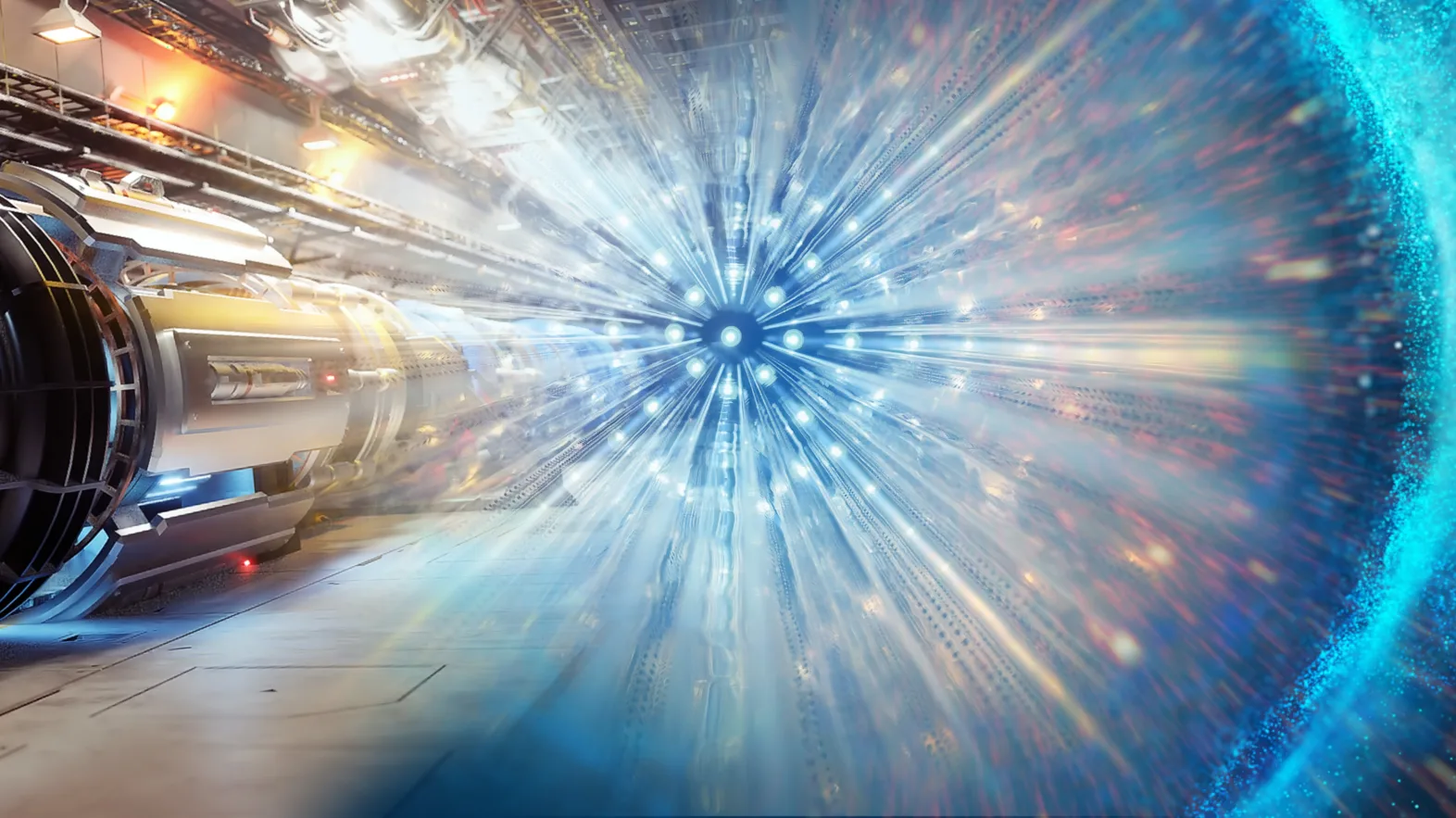 Das Abbild einer Teilchenkollision.