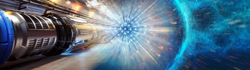 The image of a particle collision.