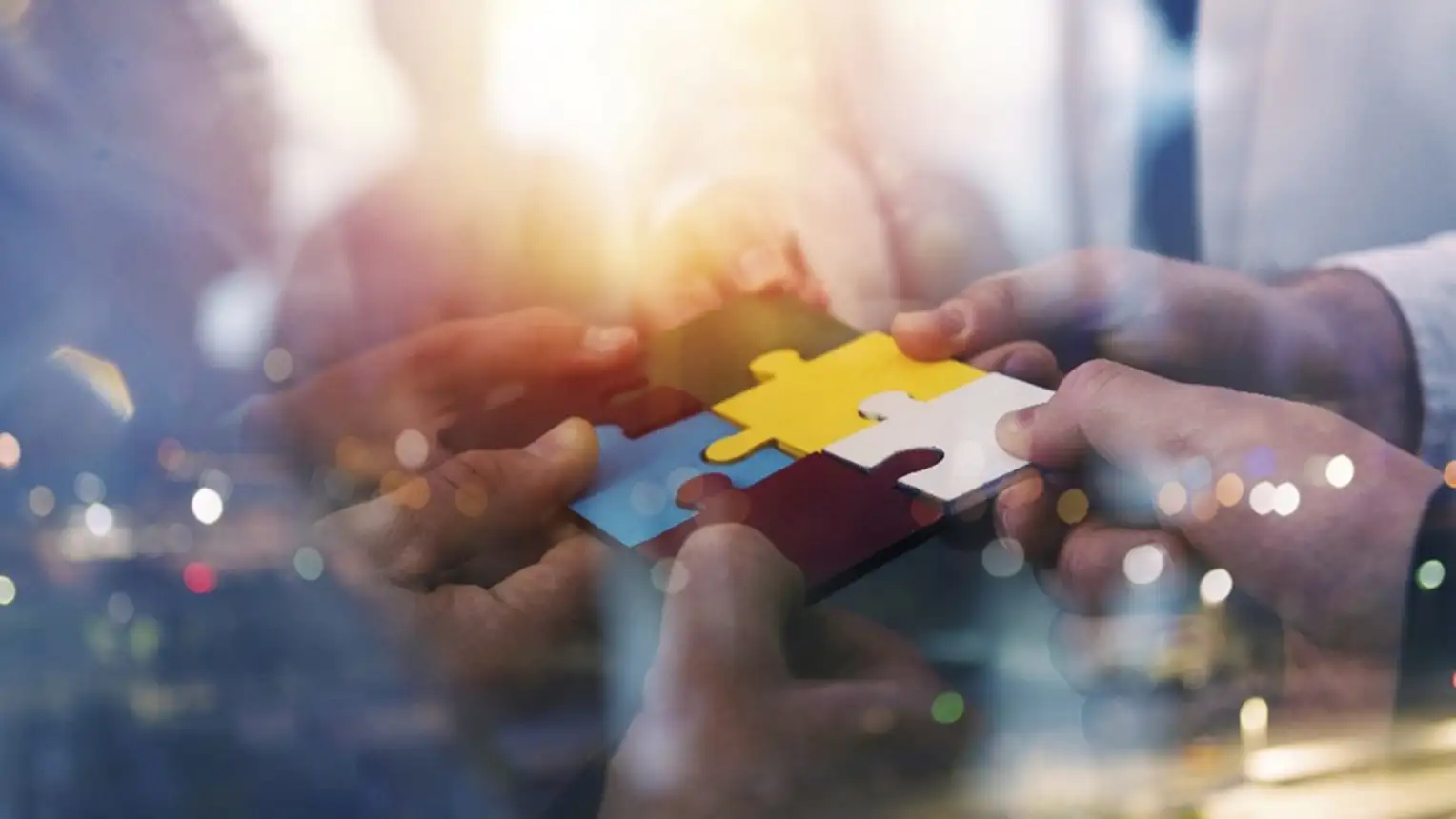 Des mains tenant un puzzle